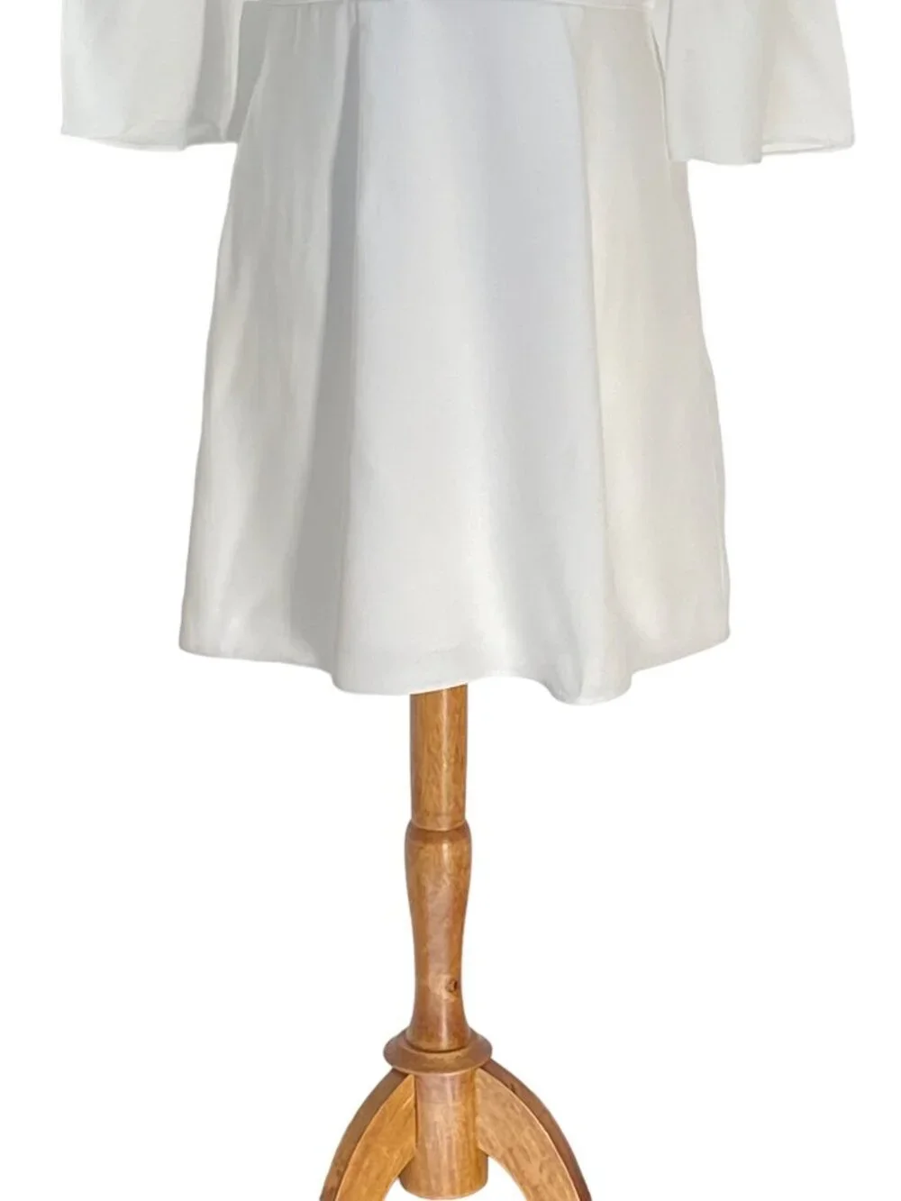 Reiss Midi Dress White Size 6 Graduation White Party Spring Summer Minimalist - Picture 8 of 16